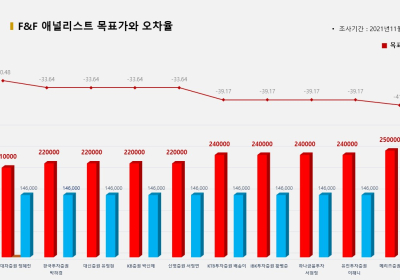 <증권리포트 분석-2021년11월> 그래픽 뉴스 ⑤적중 애널리스트 전무 종목