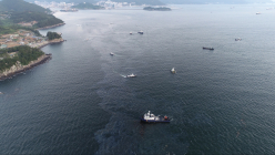 여수 오동도 인근 해상 기름유출…방제 작업 완료