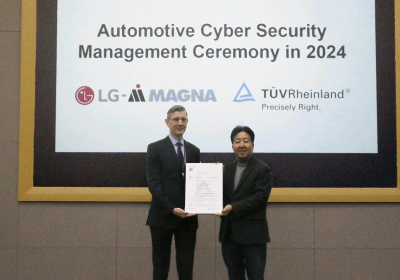 LG마그나, '차량 사이버보안 관리체계' 국제기관 인증
