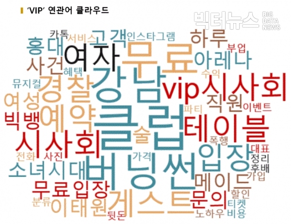 그림='VIP' 연관어 워드클라우드