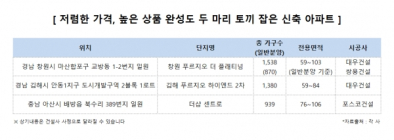 신축 아파트 청약시장서 인기 높아