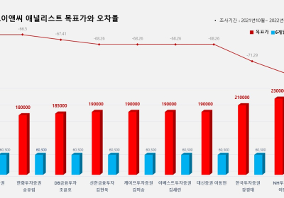 <증권리포트 분석-2021년10월> 그래픽 뉴스 ⑤적중 애널리스트 전무 종목