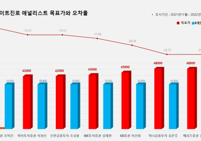 <증권리포트 분석-2021년11월> 그래픽 뉴스 ⑧적중 애널리스트 전무 종목