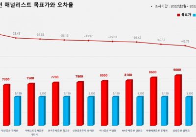 <증권리포트 분석-2022년2월> 그래픽 뉴스 ⑤적중 애널리스트 전무 종목