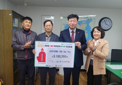 금호티앤엘, 직원급여 끝전 모아 여수시에 전달