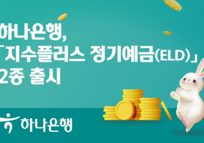 하나은행, '지수플러스 정기예금(ELD)' 2종 출시