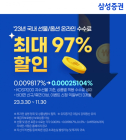 삼성증권, 선물옵션 온라인 거래수수료 최대 97% 할인