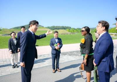 무손다 뭄바 람사르 사무총장, 순천만 찾아