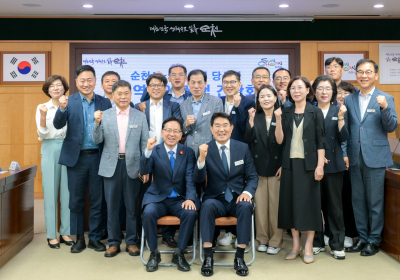 노관규 순천시장-김문수 당선인과 정책간담회…