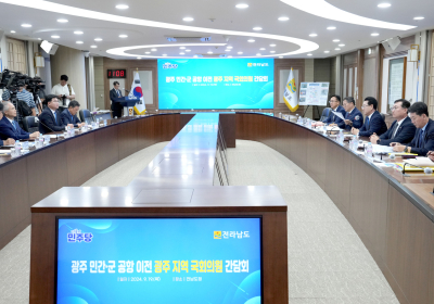 전남도, 광주지역 국회의원에 '공항 이전' 협조 요청