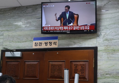 '비상계엄 해제 요구 결의안' 만장일치 가결…“계엄선포 무효”