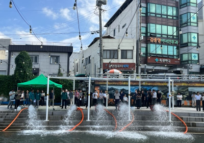 순천시, 집중 호우 대비 수방장비 작동훈련