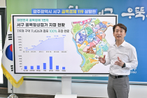 광주 서구구청장 집무실에 ‘골목경제119 상황판’ 설치