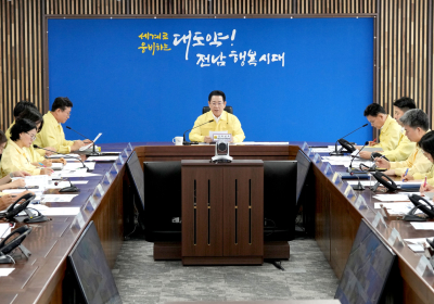 김영록 지사, 호우 대응·복구에 행정력 총동원 지시