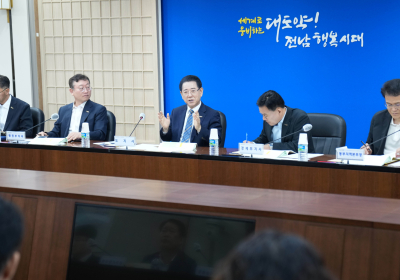김영록 지사 “핵심 현안 국고 반영 막바지 총력”