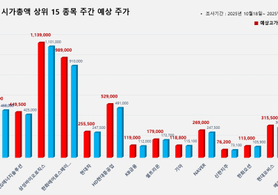 <빅터뉴스 주가 예측> 코스피 시가총액 상위 15선_10월 20일